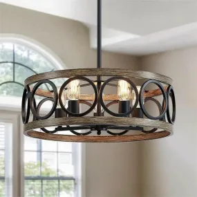 Kay - Industrial Circular Chandelier Retro Design