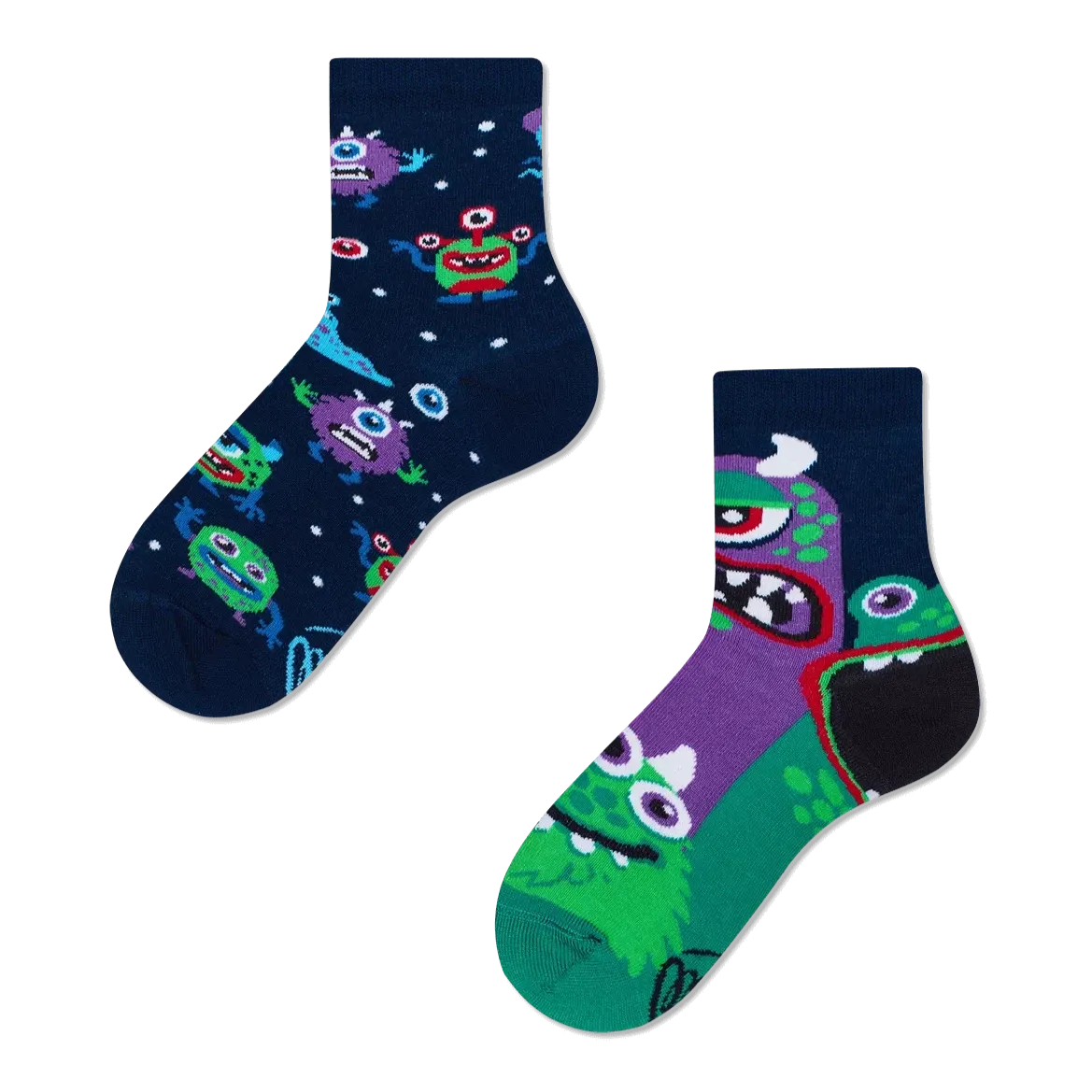 Kid's Mismatched Monster Socks