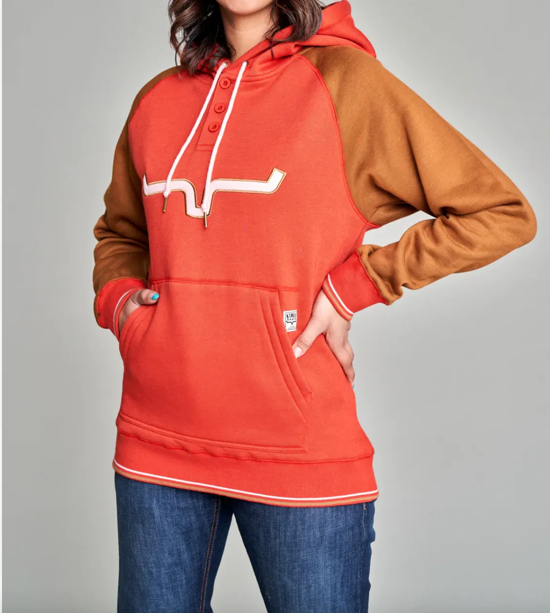 Kimes Ranch- Amigo Hoodie - Burnt Red