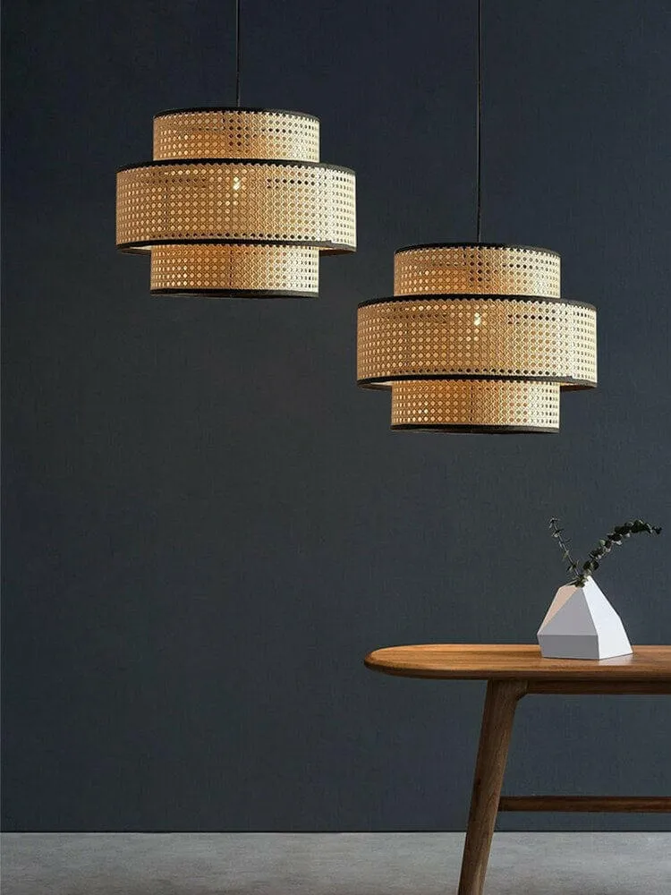 Kimi - Modern Handmade Rattan Pendant Light