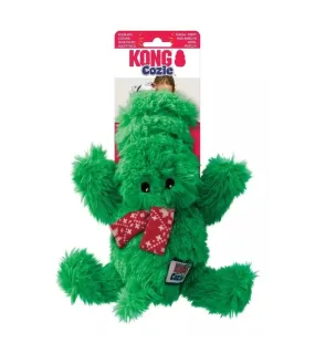 Kong Holiday Cozie Alligator With Scarf Plush Dog Toy