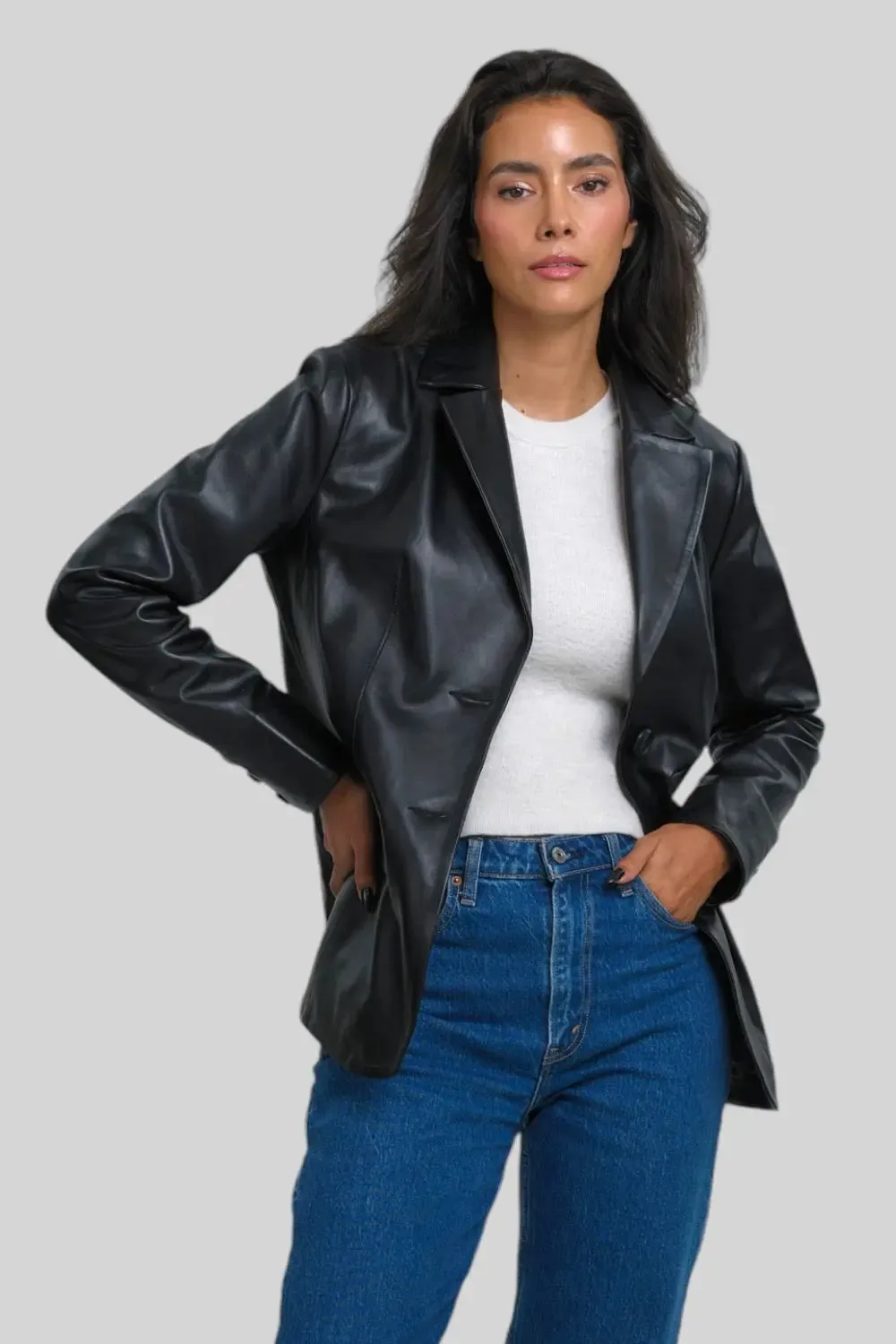 Léa Classic Leather Jacket