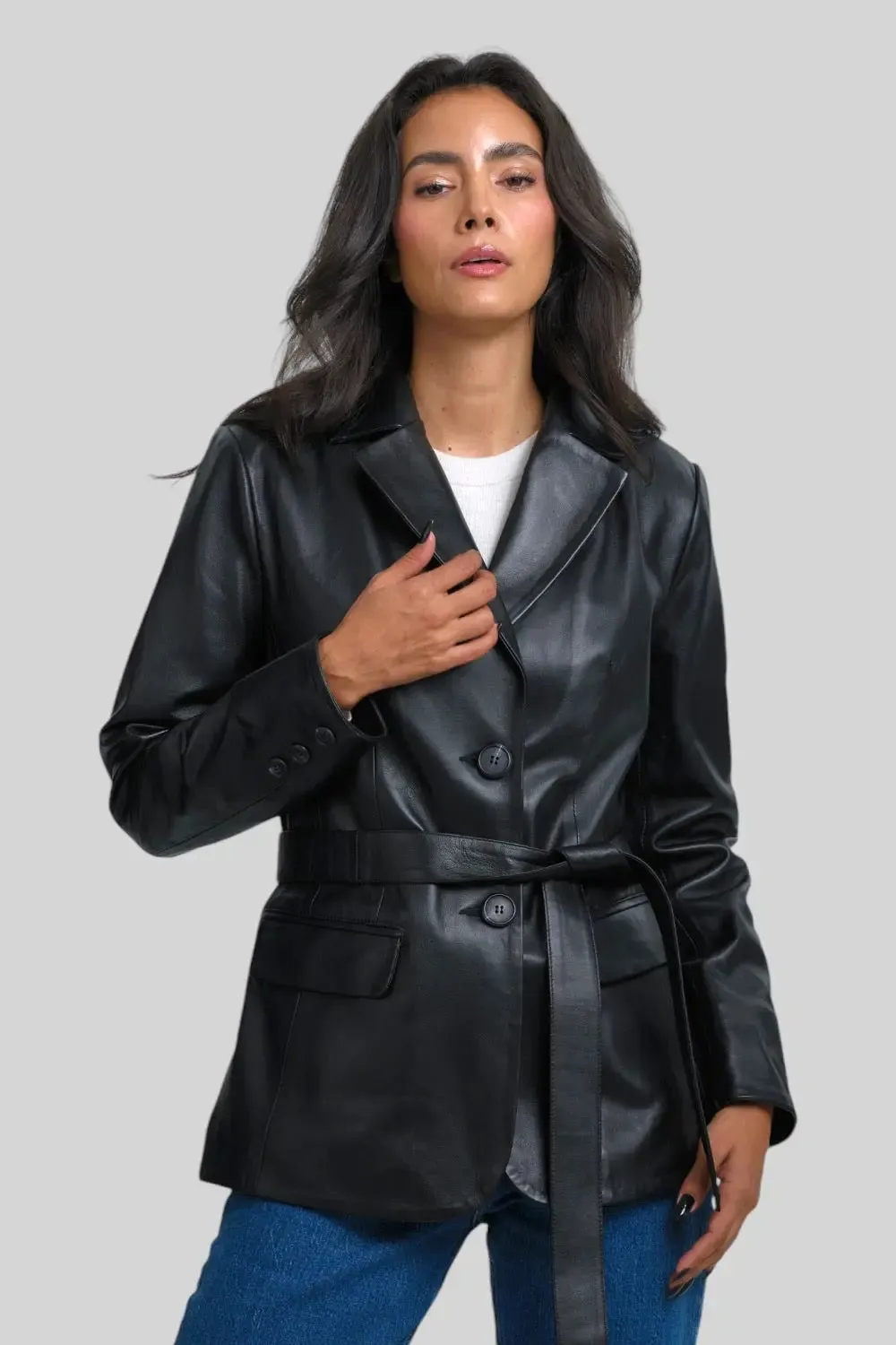 Léa Classic Leather Jacket