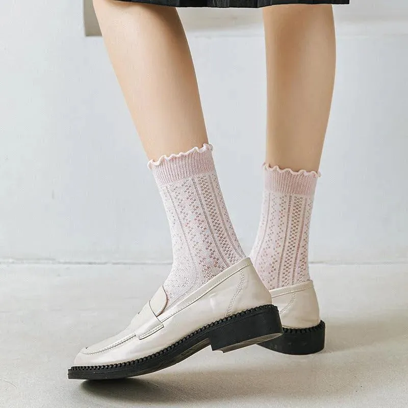 Lace Crew Socks for Summer | Cute Frilly Socks for Women | Kawaii Outfits