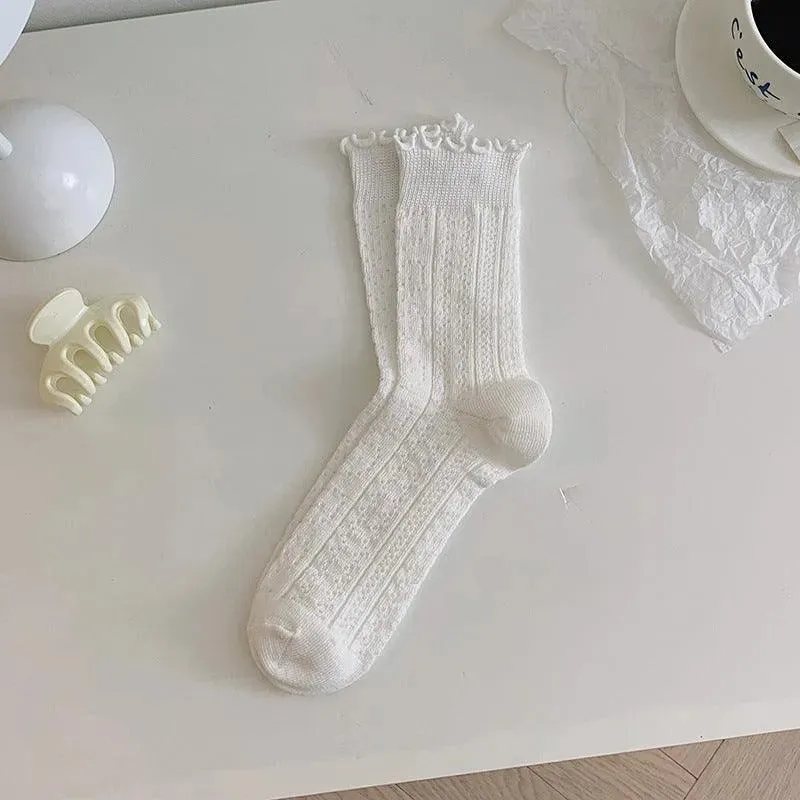 Lace Crew Socks for Summer | Cute Frilly Socks for Women | Kawaii Outfits