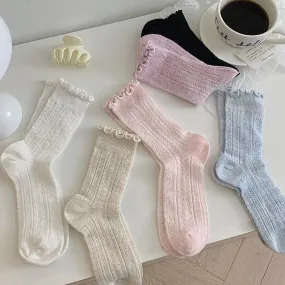 Lace Crew Socks for Summer | Cute Frilly Socks for Women | Kawaii Outfits