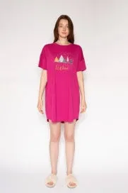 Latte Love "Let It Snow" Sleep Shirt LW03KT2001FC - Fuchsia (Regular Price $59.99)