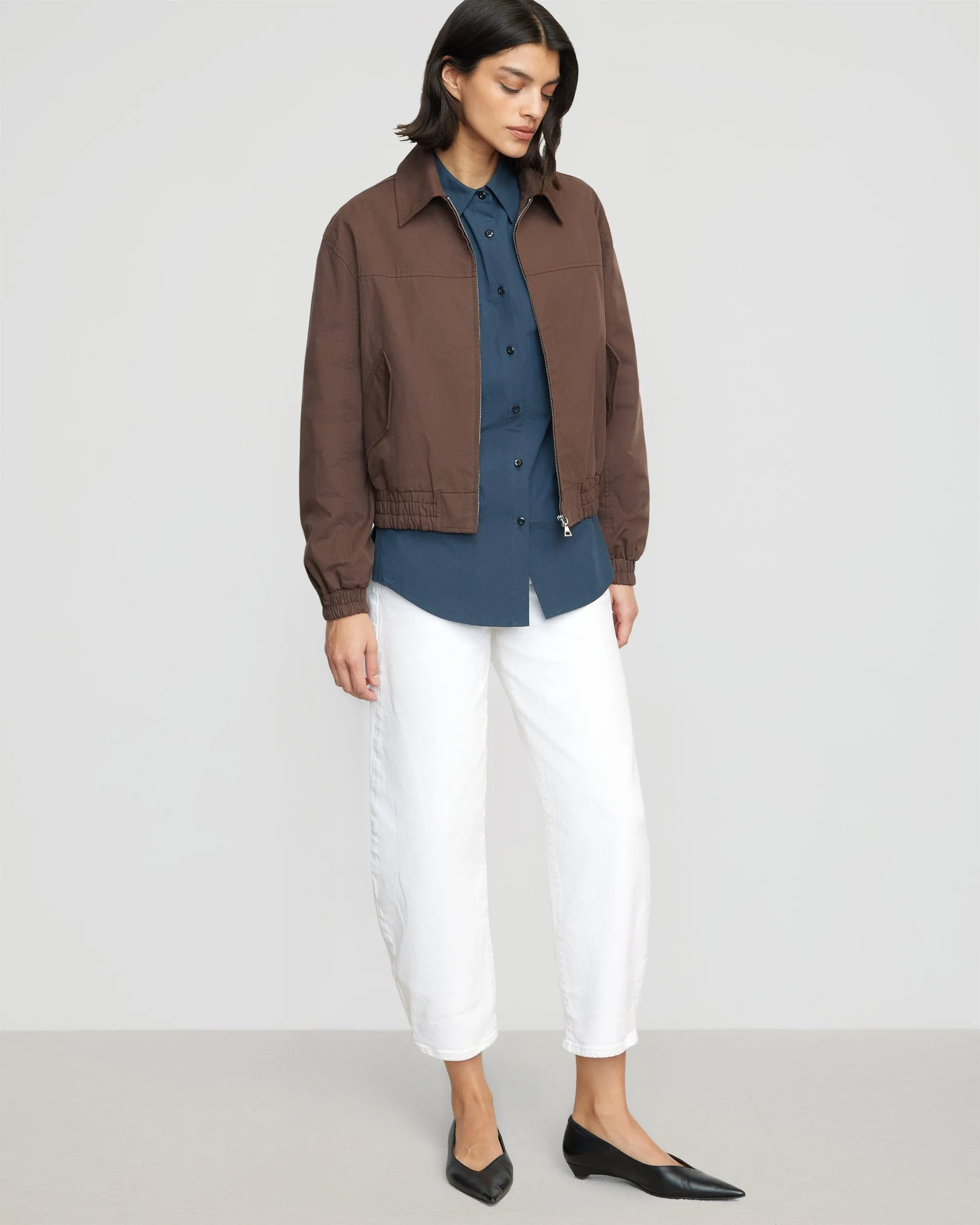 Lev Cotton Twill Bomber Jacket