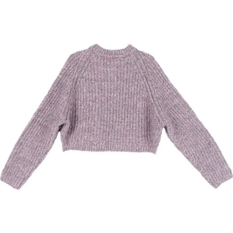 LILOU Melange multicolor sweater top