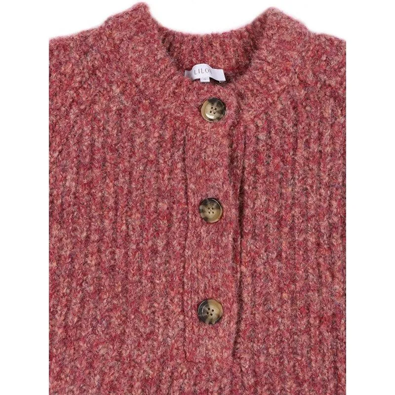 LILOU Melange multicolor sweater top