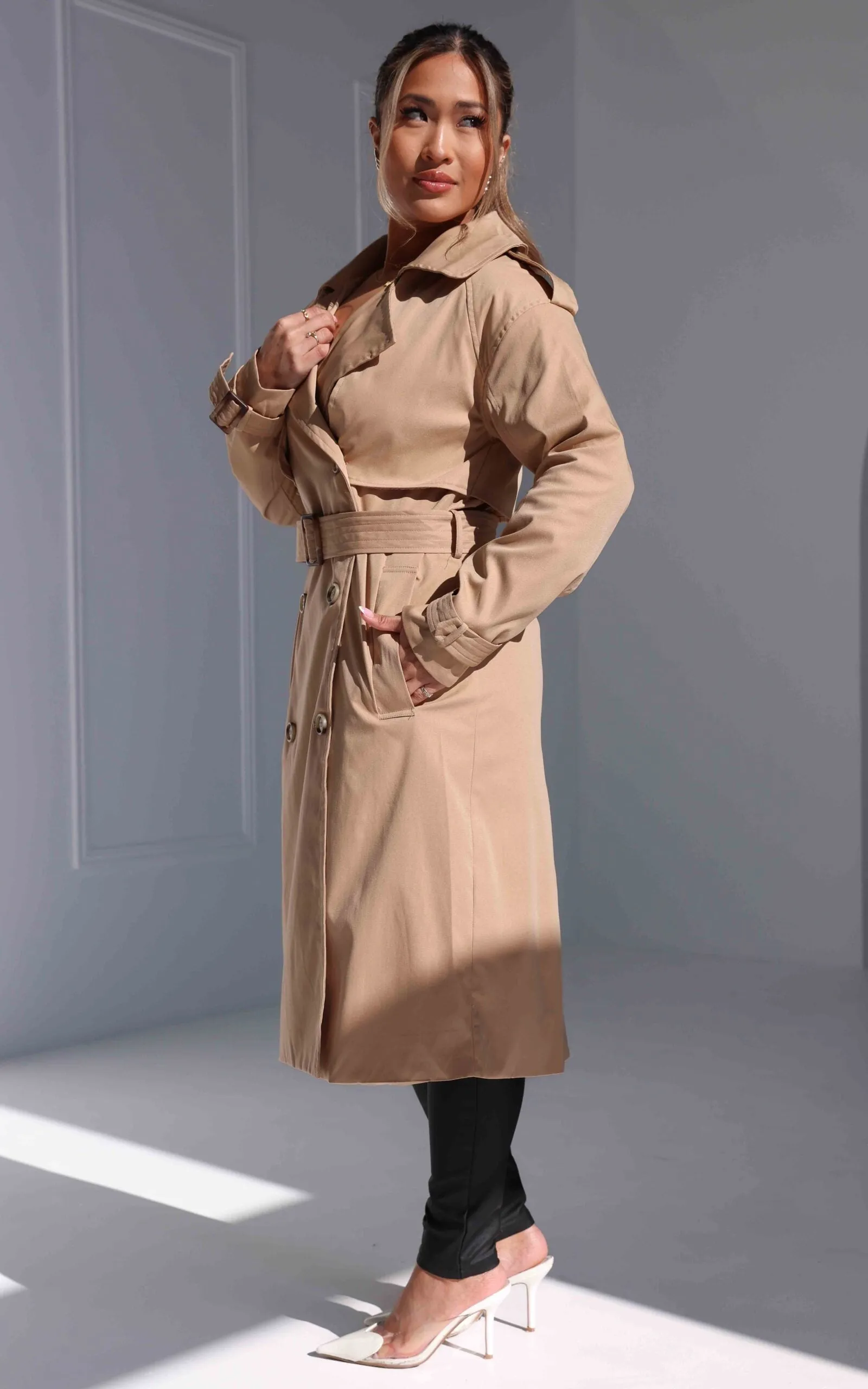 Mae Trench Coat - Camel