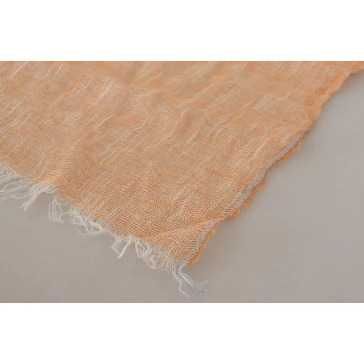 Malo Elegant Peach Linen Scarf