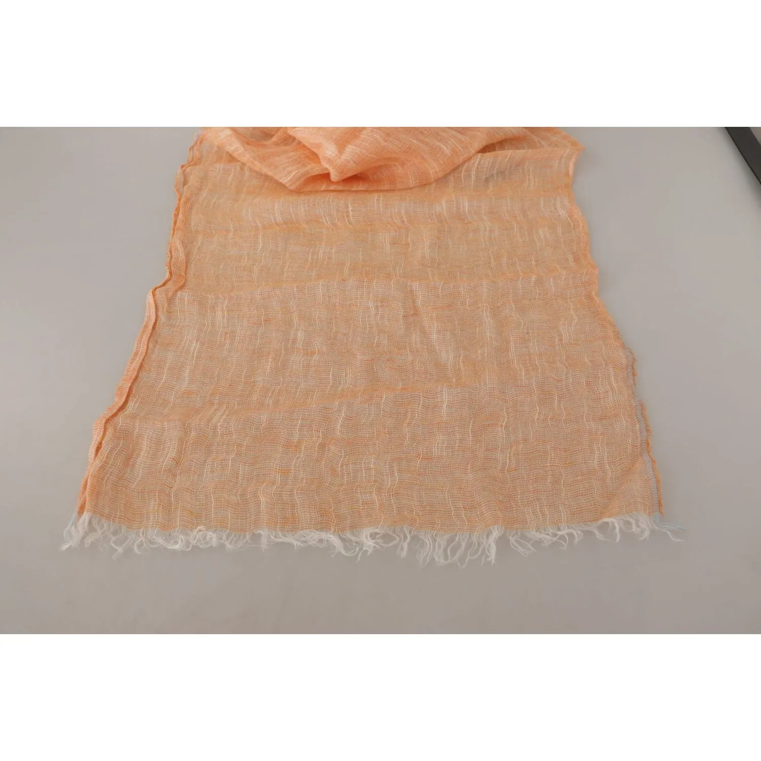 Malo Elegant Peach Linen Scarf