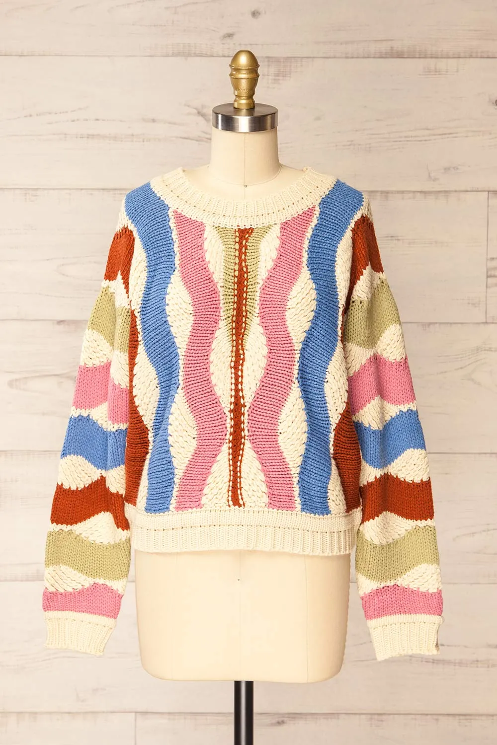 Maputo | Oversized Colourful Knit Sweater