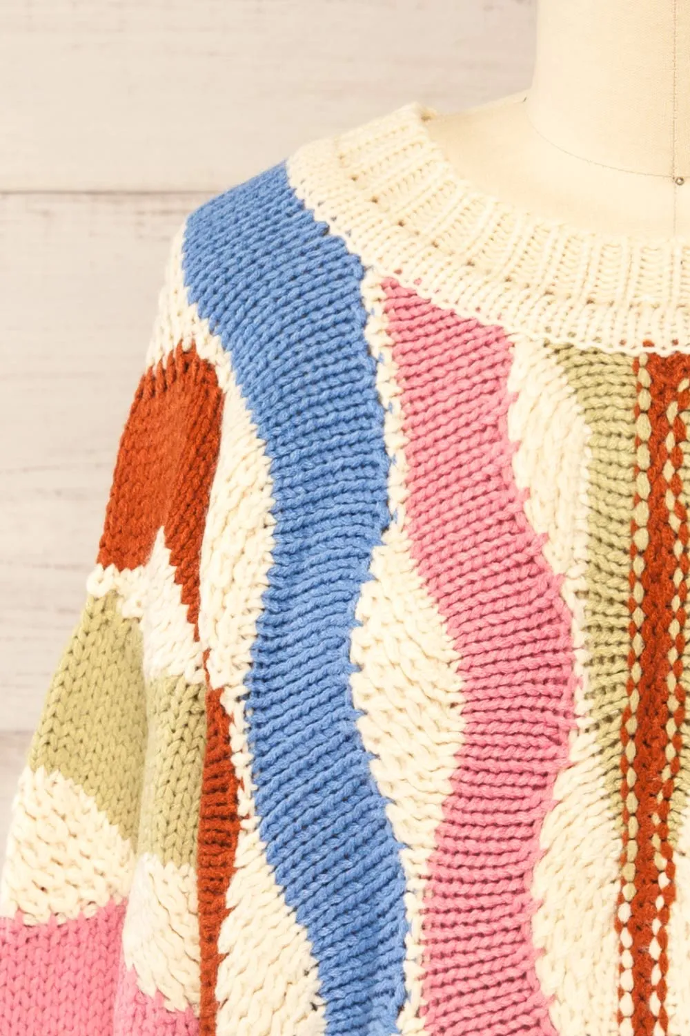 Maputo | Oversized Colourful Knit Sweater