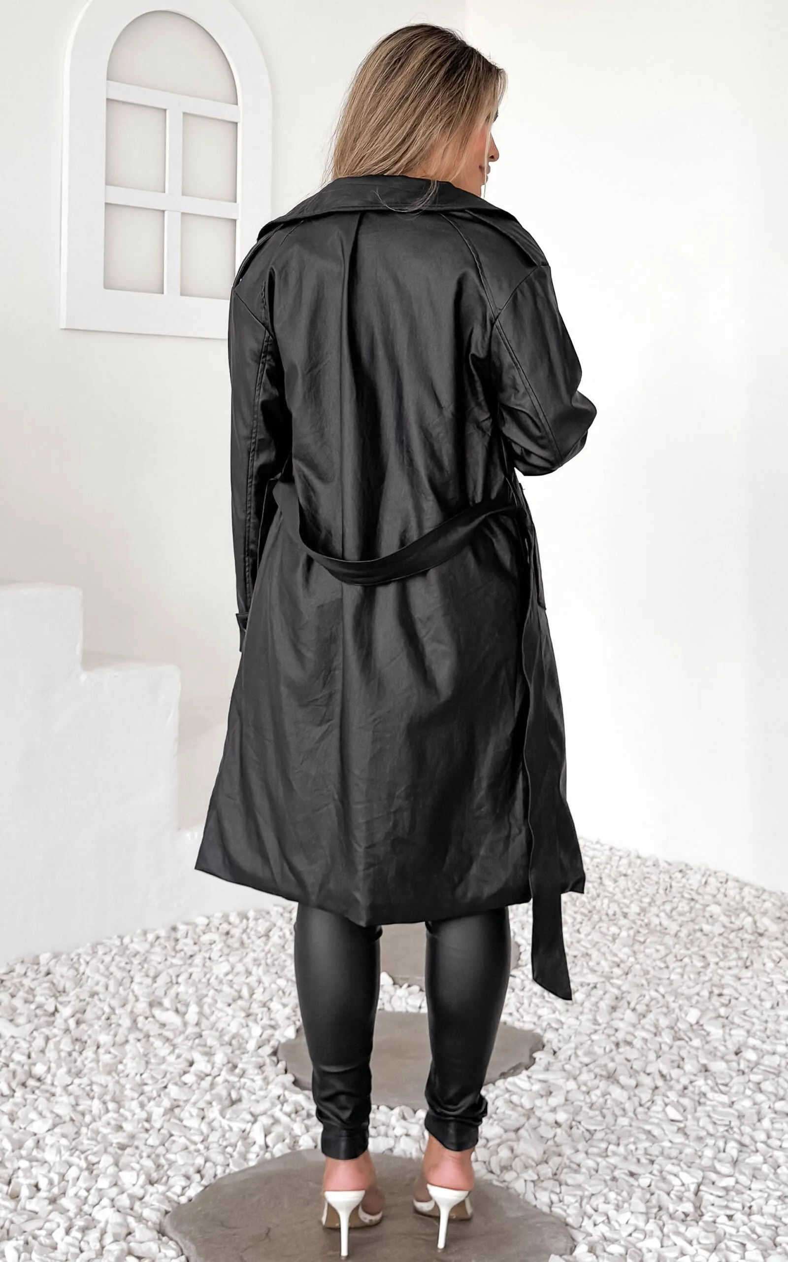 Maxine Trench Coat - Black