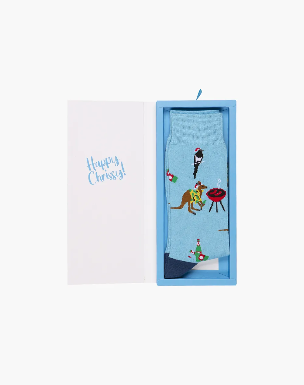 MENS HAPPY CHRISTMAS BAMBOO SOCK CARD