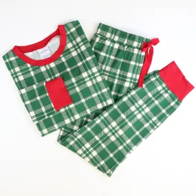 Men's Knit Pajama Set - Evergreen Plaid