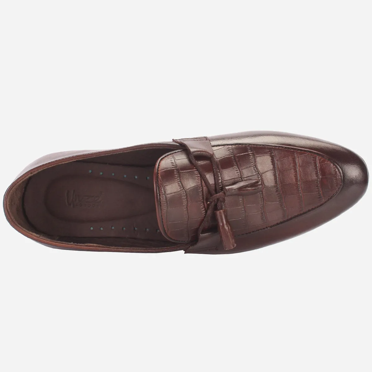 Mens "MILLAON"Leather Formal Slip-on Dress Shoes