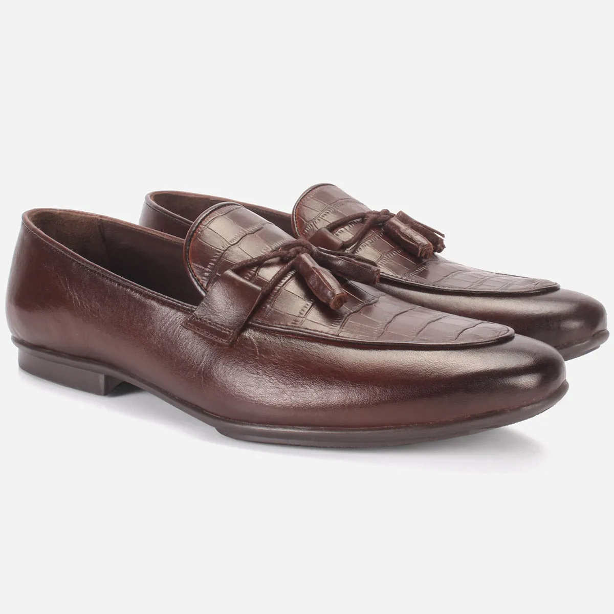 Mens "MILLAON"Leather Formal Slip-on Dress Shoes