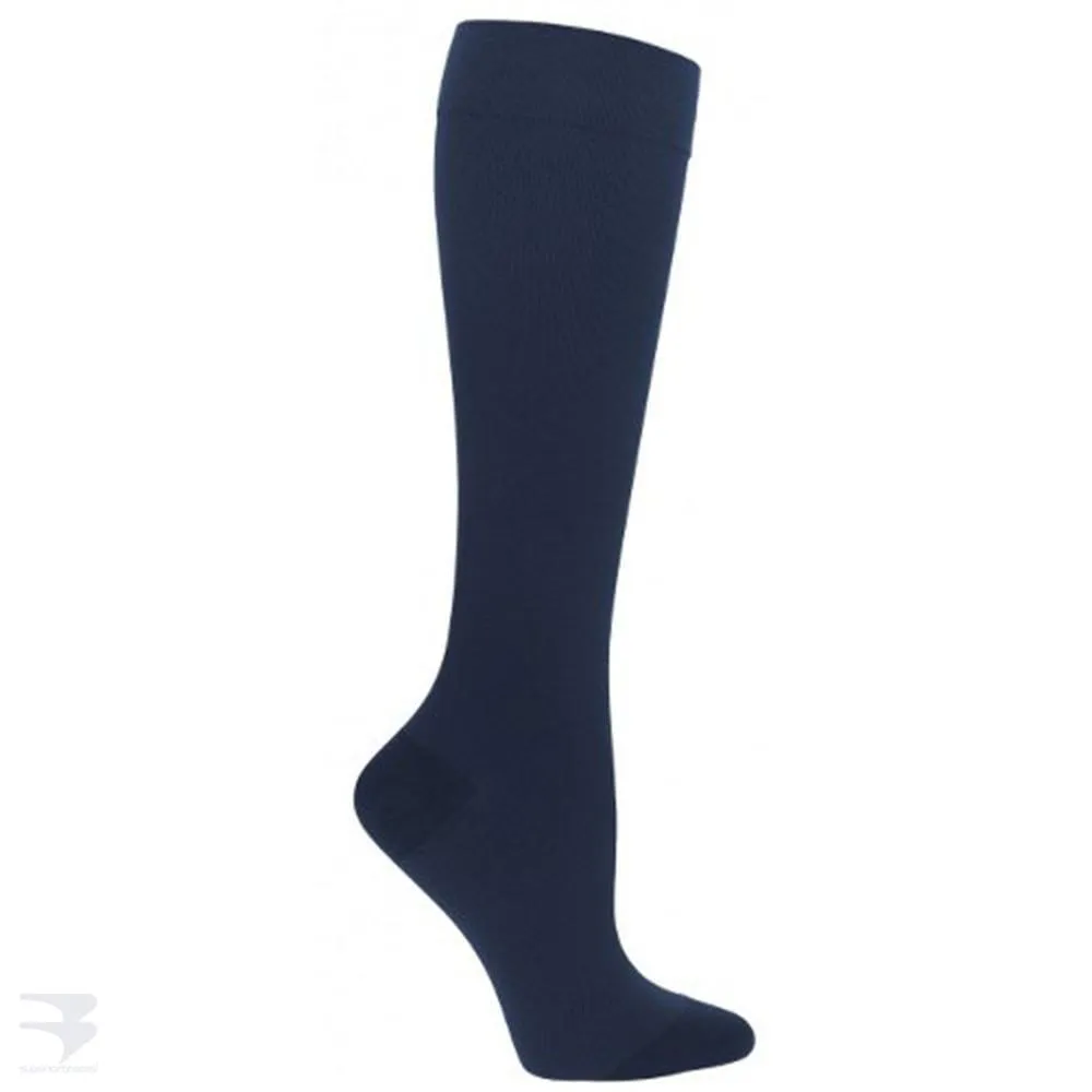 Men's Ribbed Dress Support Socks (20-30 mm Hg Compression) - 3 Pack