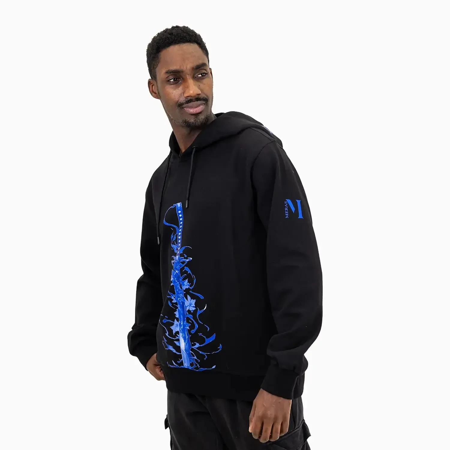 Men's Samurai Graphic Pull Over Hoodie