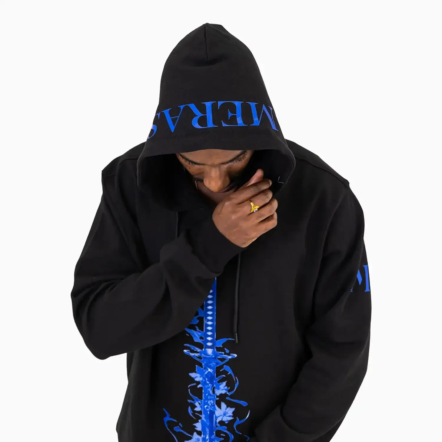 Men's Samurai Graphic Pull Over Hoodie