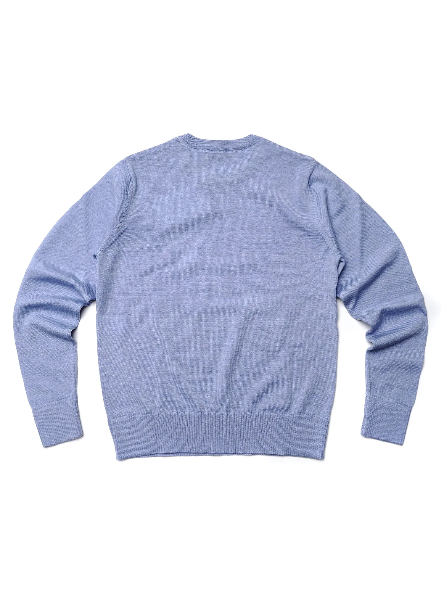 MERINOS R NECK PULLOVER_LIGHT BLUE