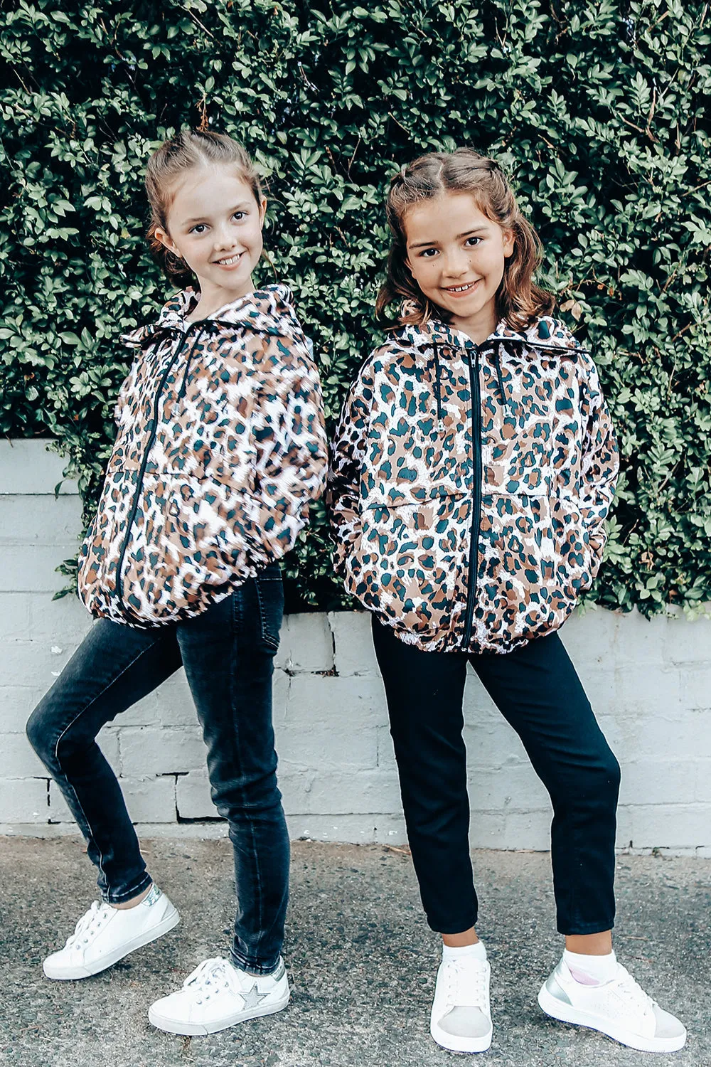 MiniMe Kids Leopard Hoodie Jacket