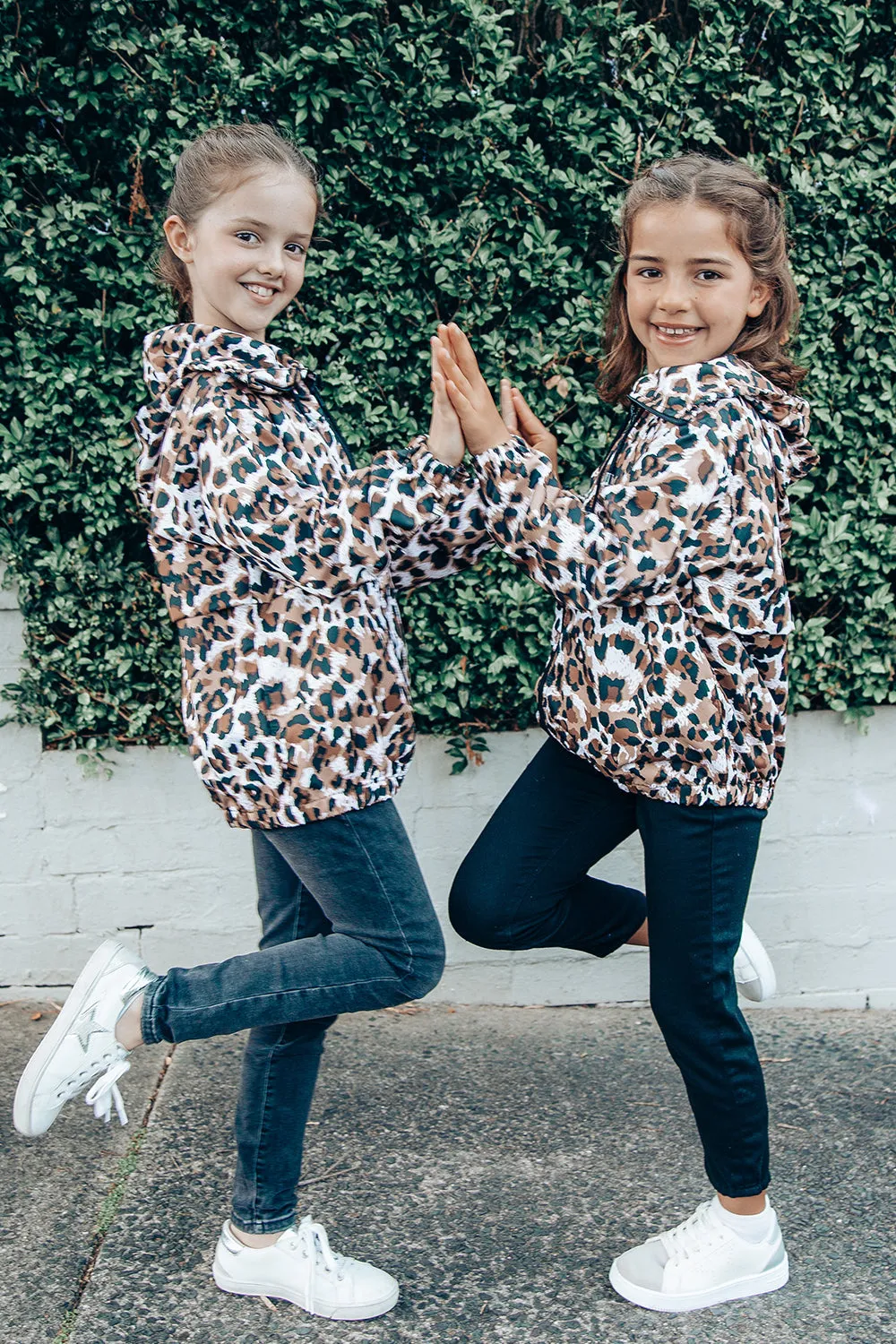 MiniMe Kids Leopard Hoodie Jacket