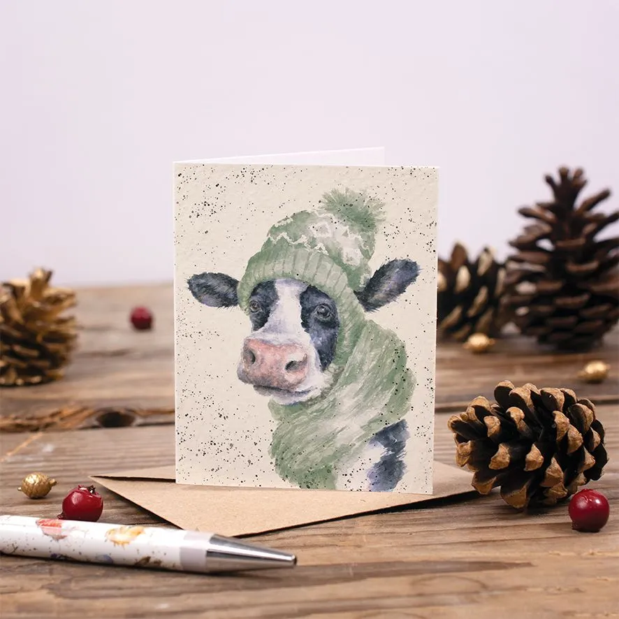 'Mooo-rry Christmas' Cow Gift Enclosure Card