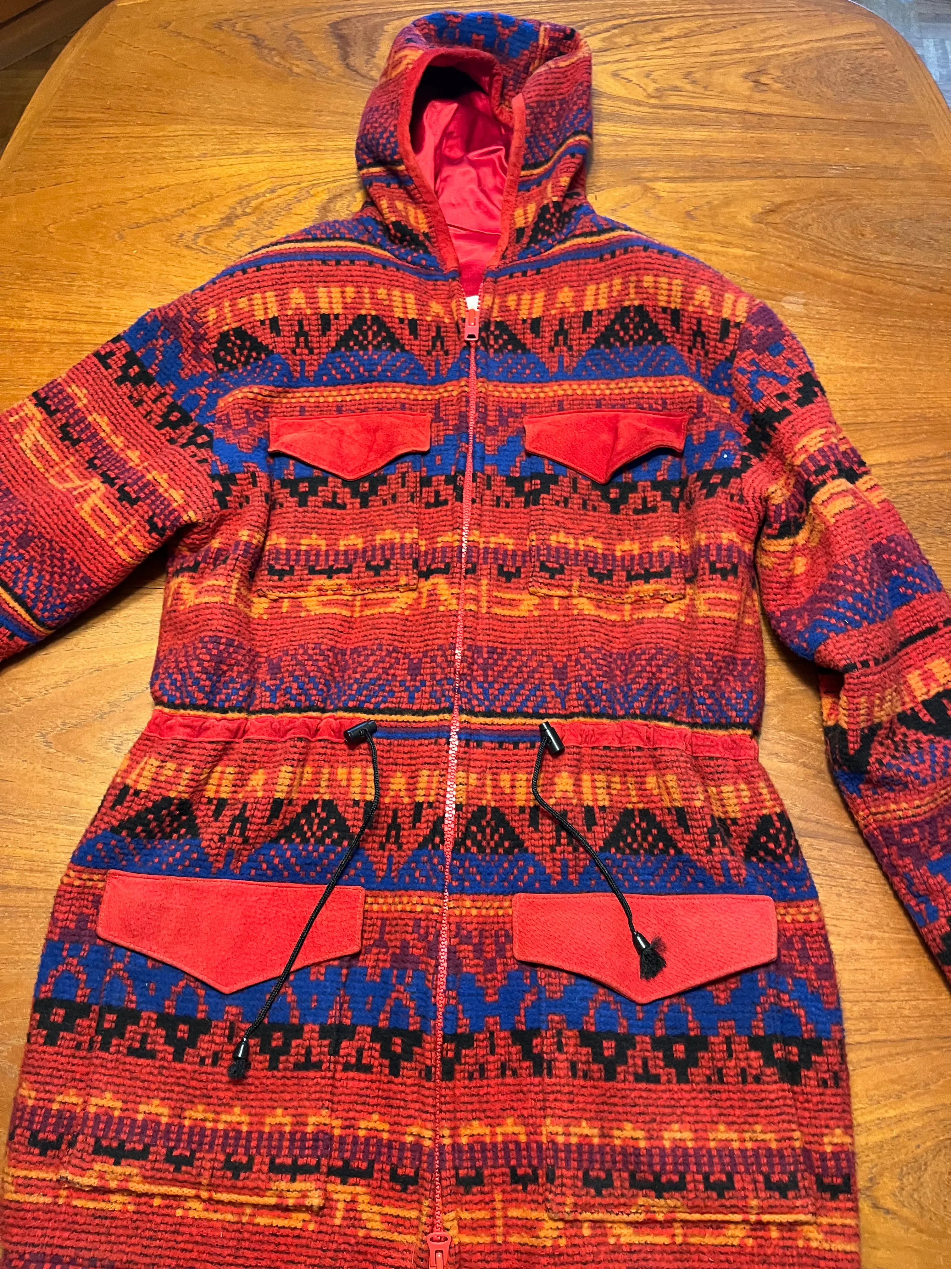 Navajo Print Wool Jacket