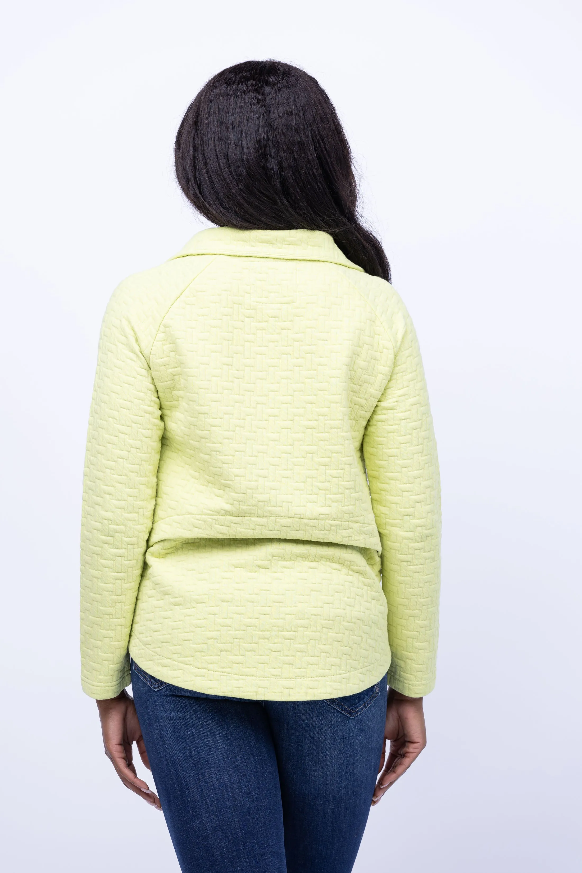 Nic Zoe All Year Quilted Jacket in Celery