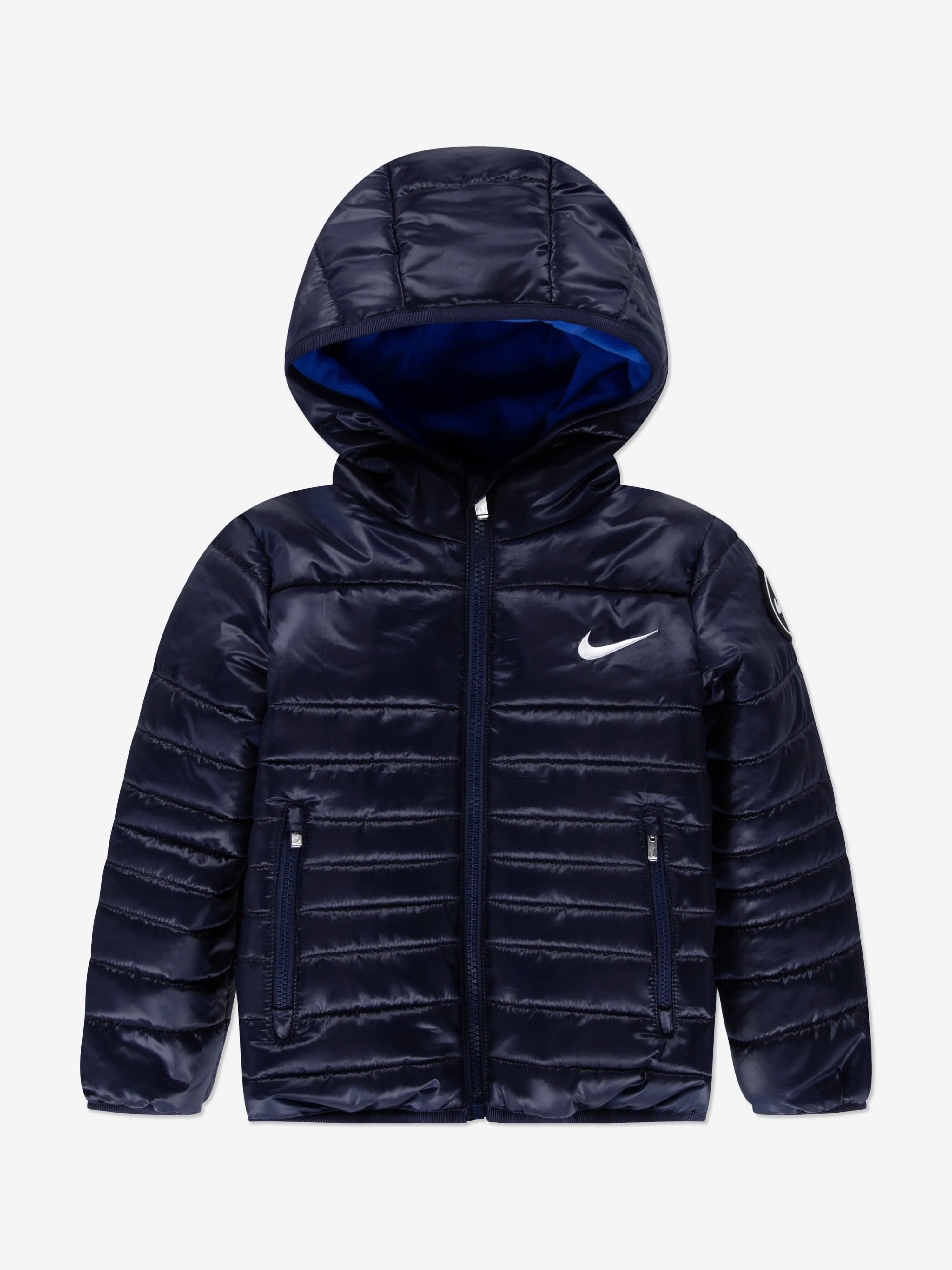 Nike Boys Fill Quilted Jacket in Navy