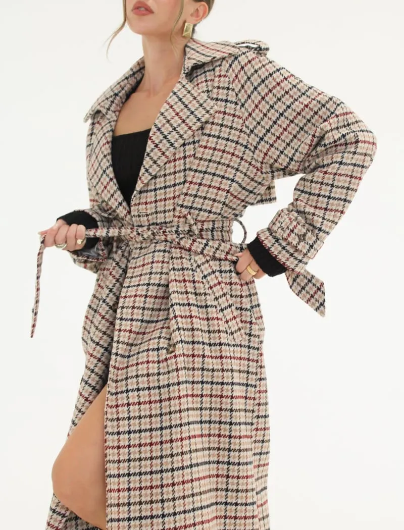 Notting Hill Trench | Newbury Plaid Tweed