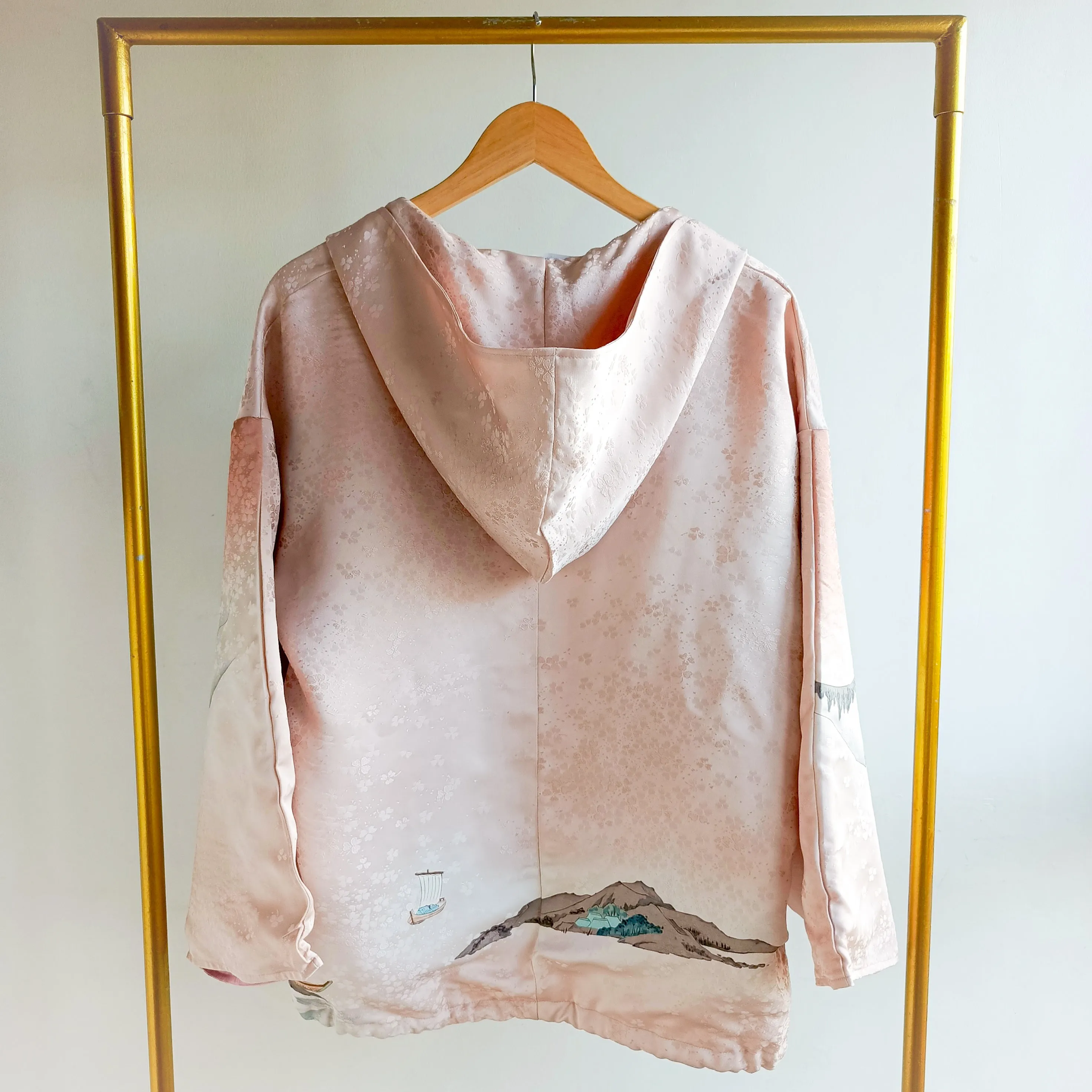 On-Hand Item: Textured Mountain in Pink |Pink Hoodie | POH008