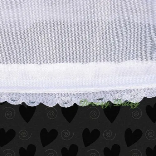 PC001 1-Hoop 2 Tiers Crinoline Petticoat Slip Underskirt For Dress