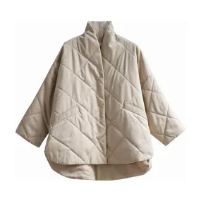 Pre Order:  Curved Hem Quilted Jacket