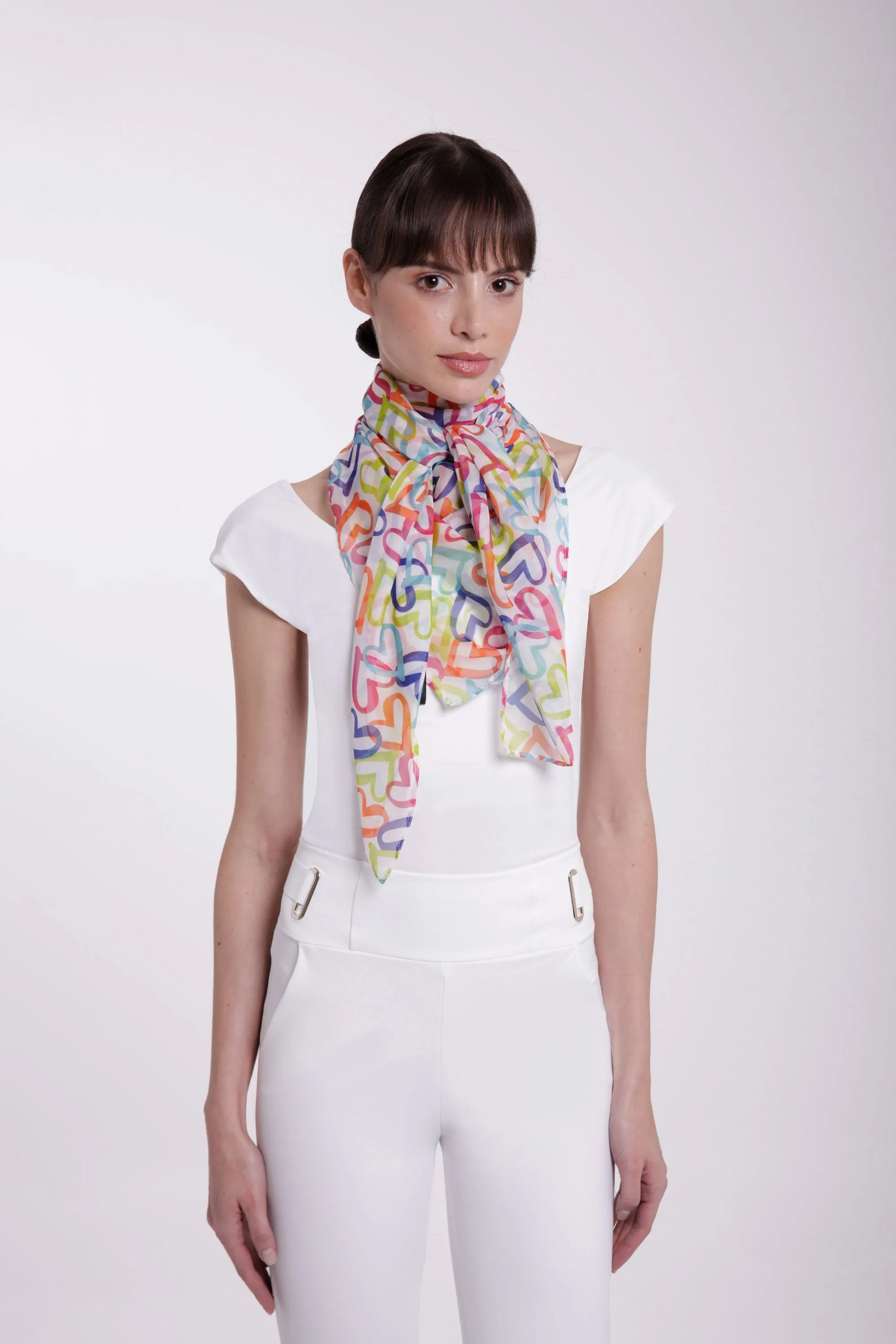 PRINTED CHIFFON SCARF