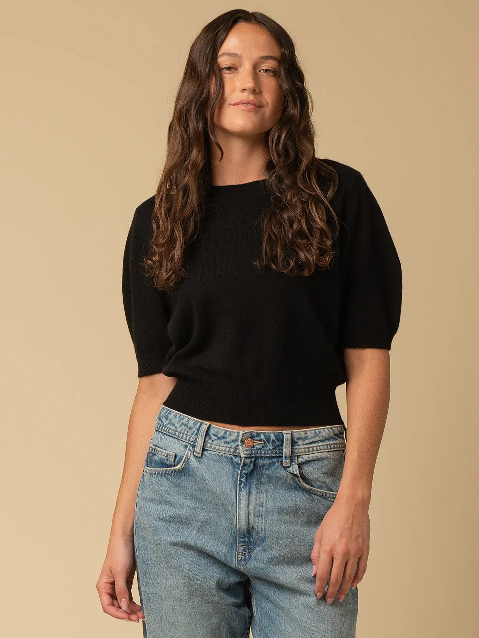 Puff Shortsleeve Top_Black