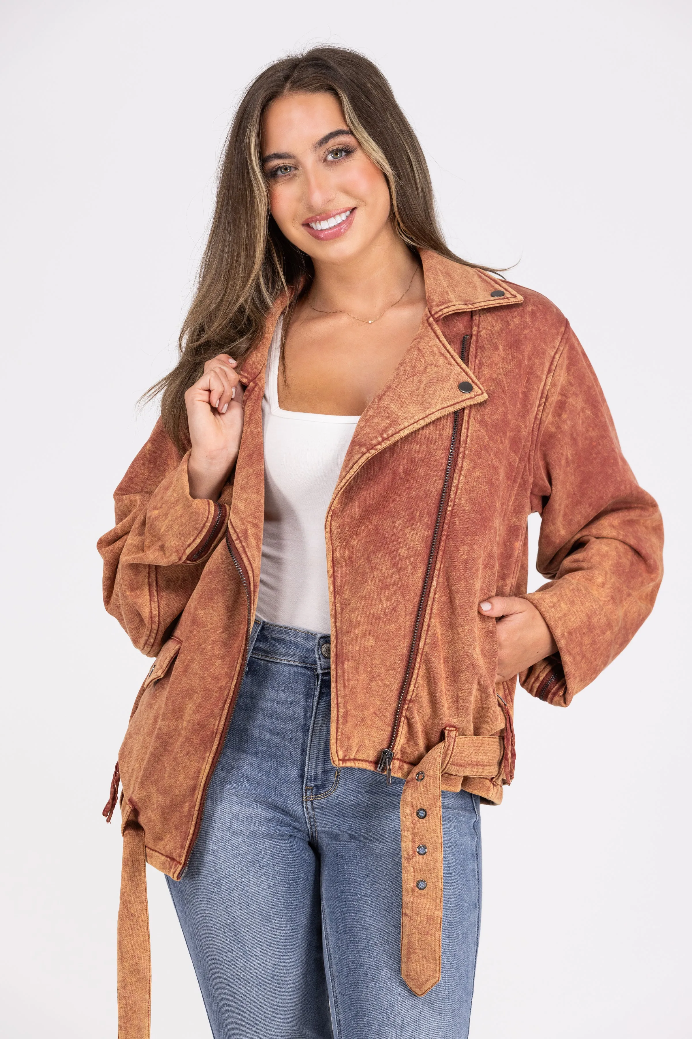 Push Through Moto Jacket