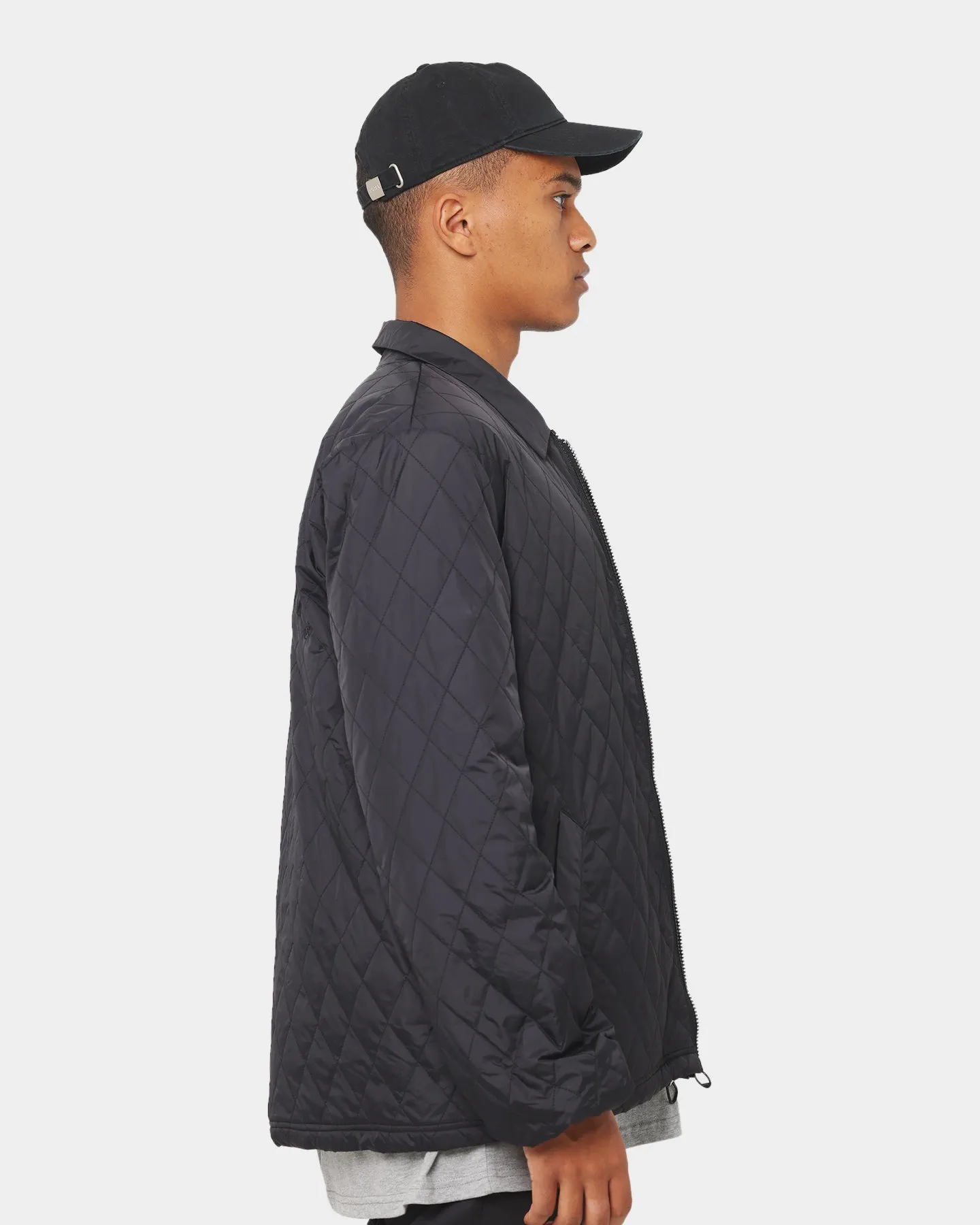 PYRA Quilted Coach Jacket Black