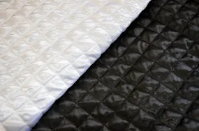 Quilted Satin Batting Fabric | 60" Wide | One Sided Satin |  Jacket Liner Fabric | Quilt Fabric |