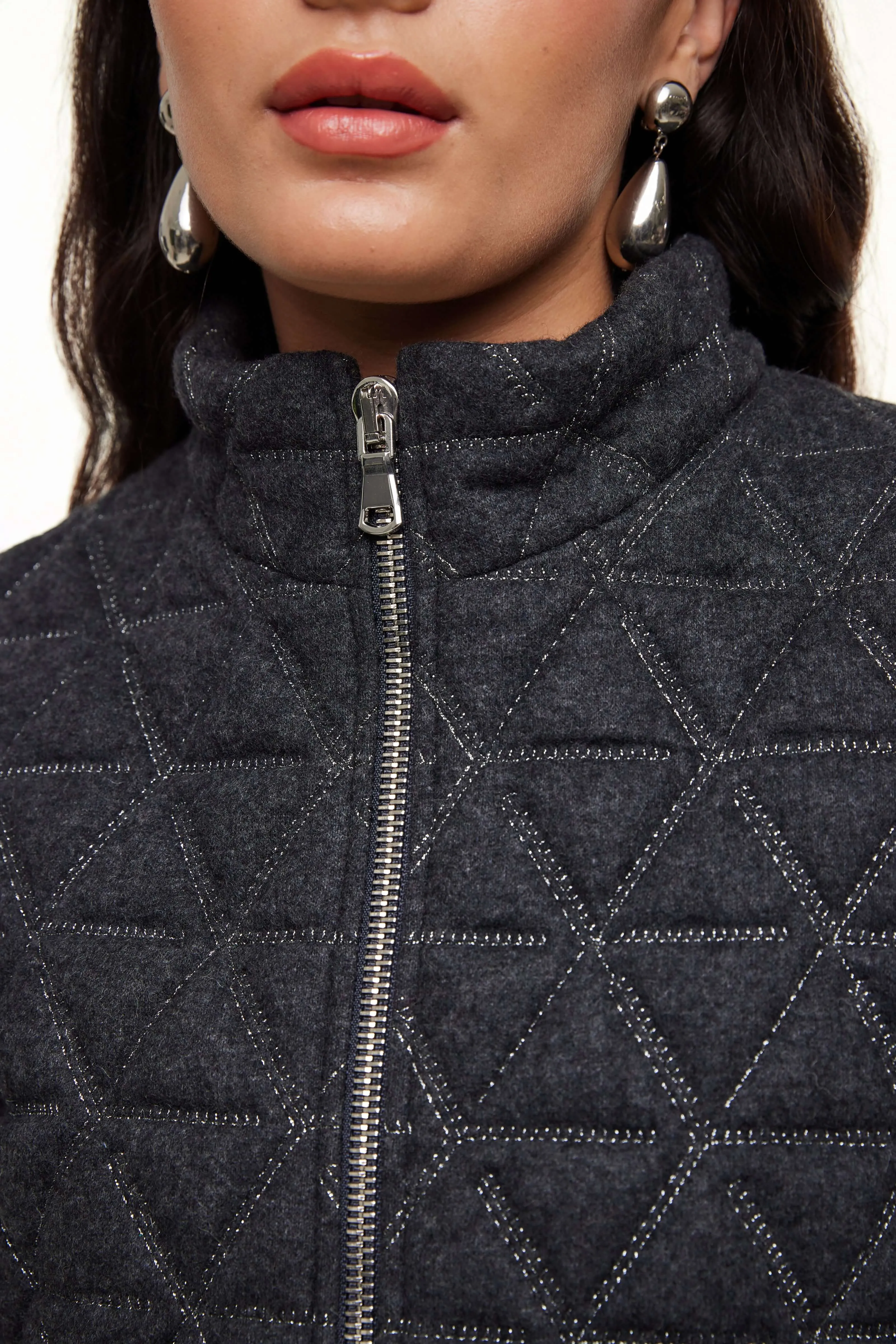 QUILTED WOOL JACKET