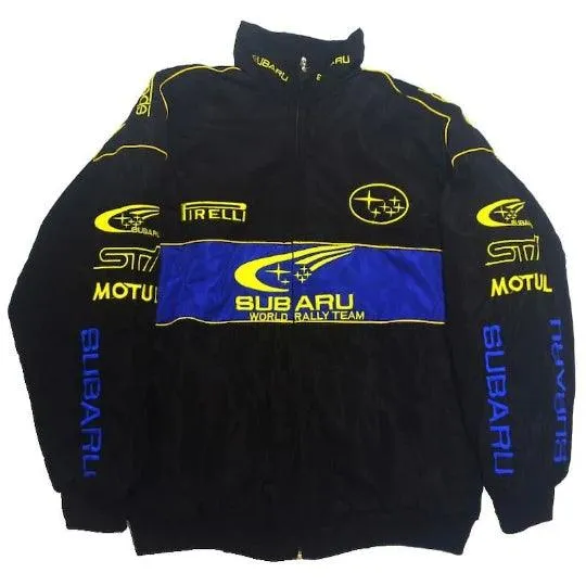 Rally Vintage Subaru Jacket Black