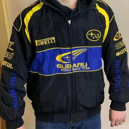 Rally Vintage Subaru Jacket Black