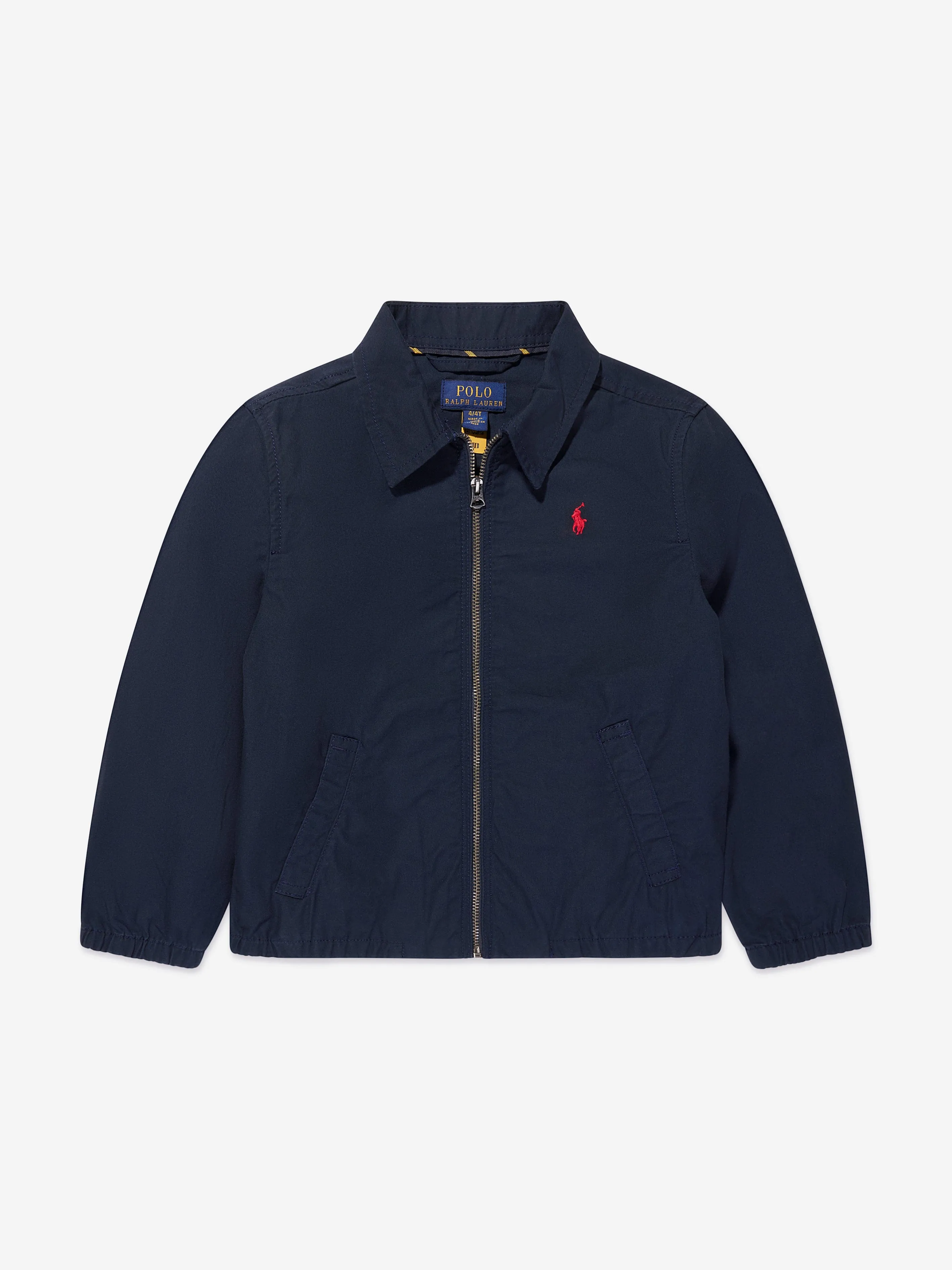 Ralph Lauren Boys Logo Bomber Jacket in Navy