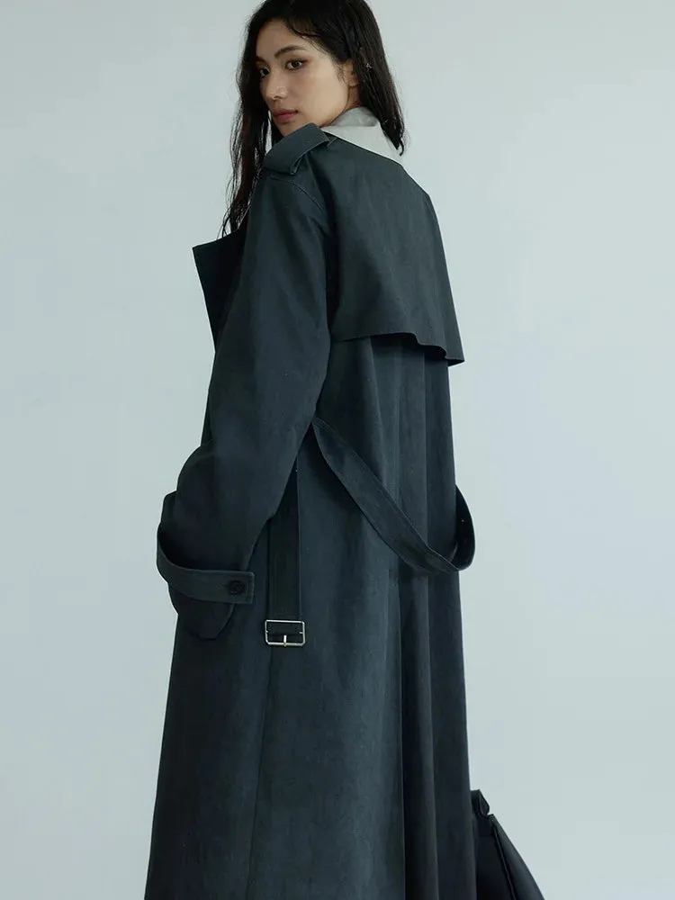 Regener Color Block Trench Coat