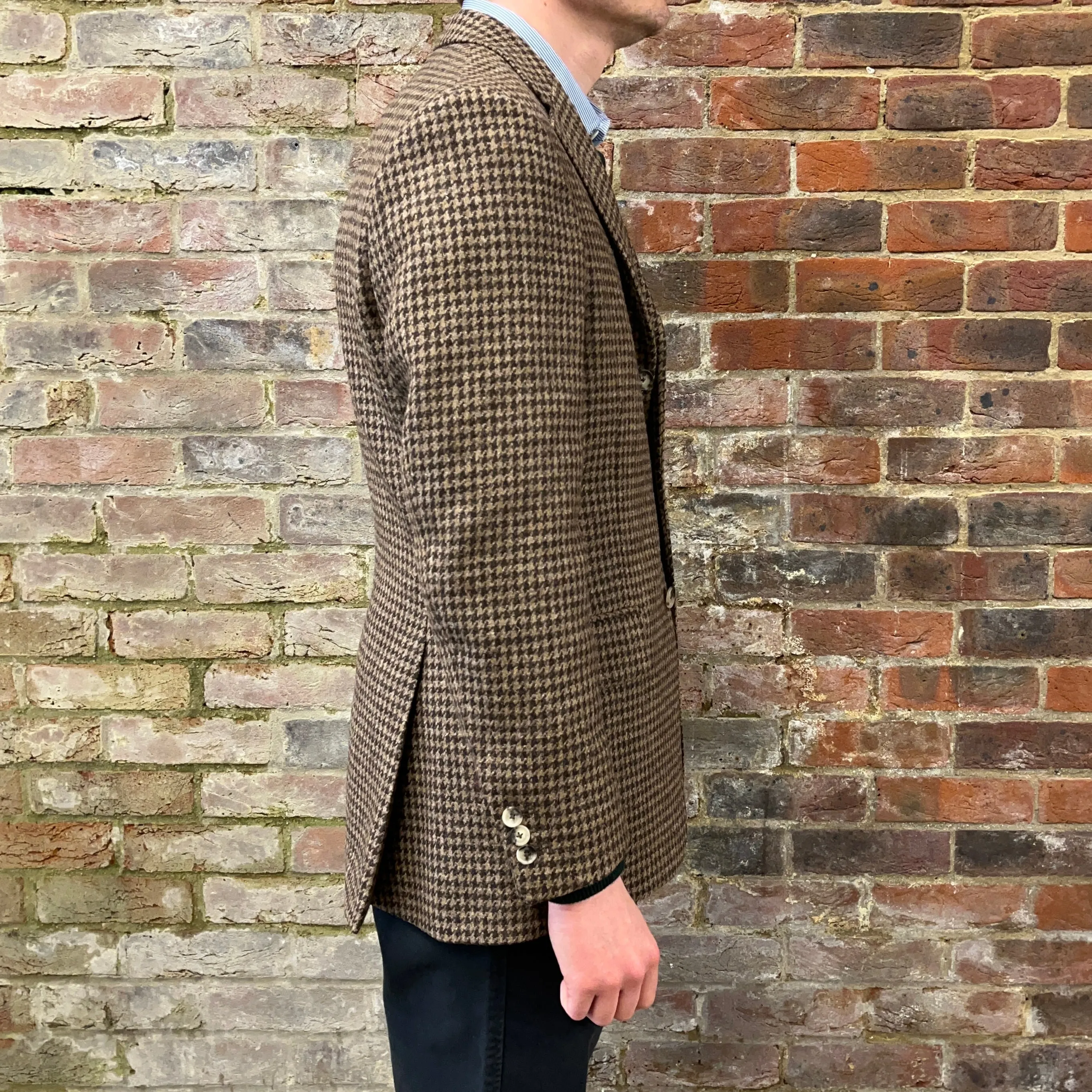 Regent - 'Jacob' Jacket - Houndstooth Wool 340g - Dugdale Bros.