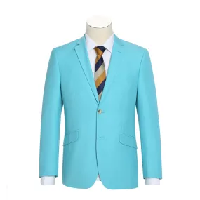 RENOIR Green Slim Fit 2-Piece Single Breasted Notch Lapel Suit 201-59